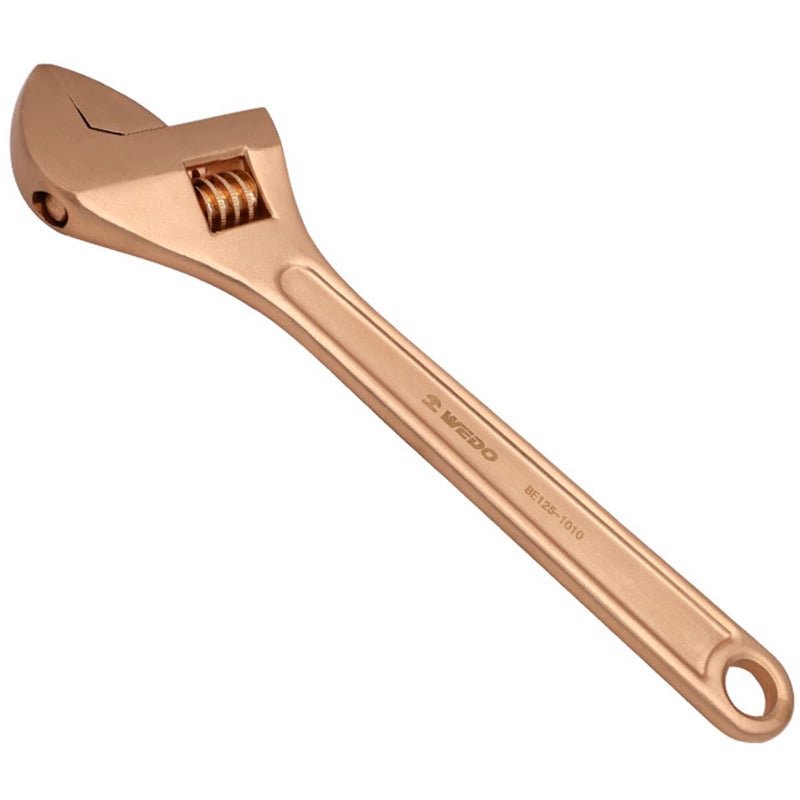 WEDO NonSparking Adjustable Wrench 8 Sparkfree Safety Spanner Safty ToolBeryllium CopperNonMagneticDIN Standard BAM FM Certificate Opening Max 24mm - Image 2