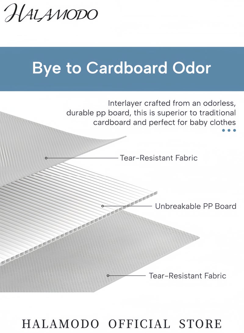 HALAMODO 4-Piece Underwear Organizer Storage Box Set Multicolour - Image 5