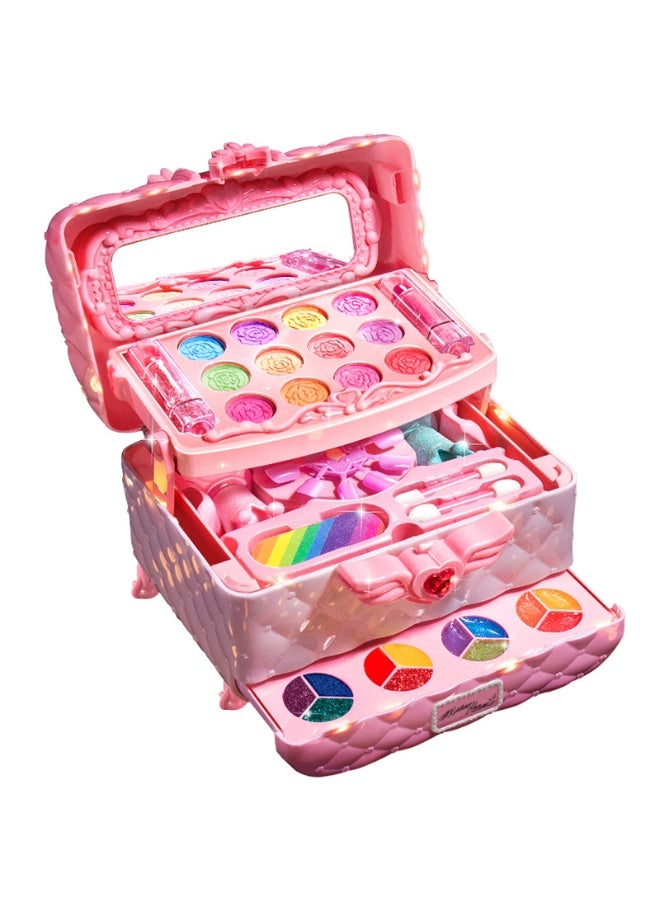 Generic Girls Washable Makeup Kit Non-Toxic Kids Cosmetic Set for Ages ...