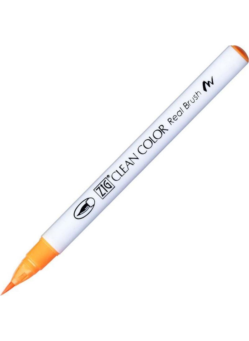 Zig Zıg 002 Clean Color Real Brush Neon Orange  - Image 1