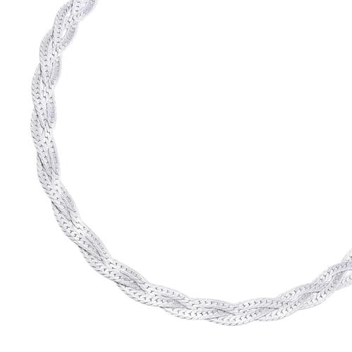 ZAVYA 925 Sterling Silver Braided Rhodium Plated Anklet (Single) | Gift for Women & Girls | With Certificate of Authenticity & 925 Hallmark - Image 4