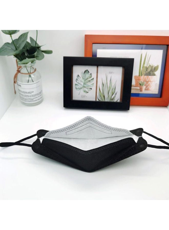 نيبمينينت مجموعة من 5 أقنعة للوجه N95 FFP2 بفلتر طبقات، لون أسود - Image 3