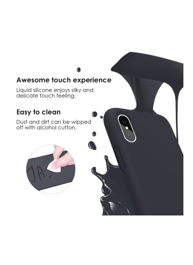 Phone Planet Case for iPhone X/iPhone Xs, [7FT Drop Protection] [Soft Anti-Scratch Microfiber Lining] Liquid Silicone Gel Rubber Phone Case, Full Body Drop Protection Cover Case, 5.8 inch, Black - Image 4