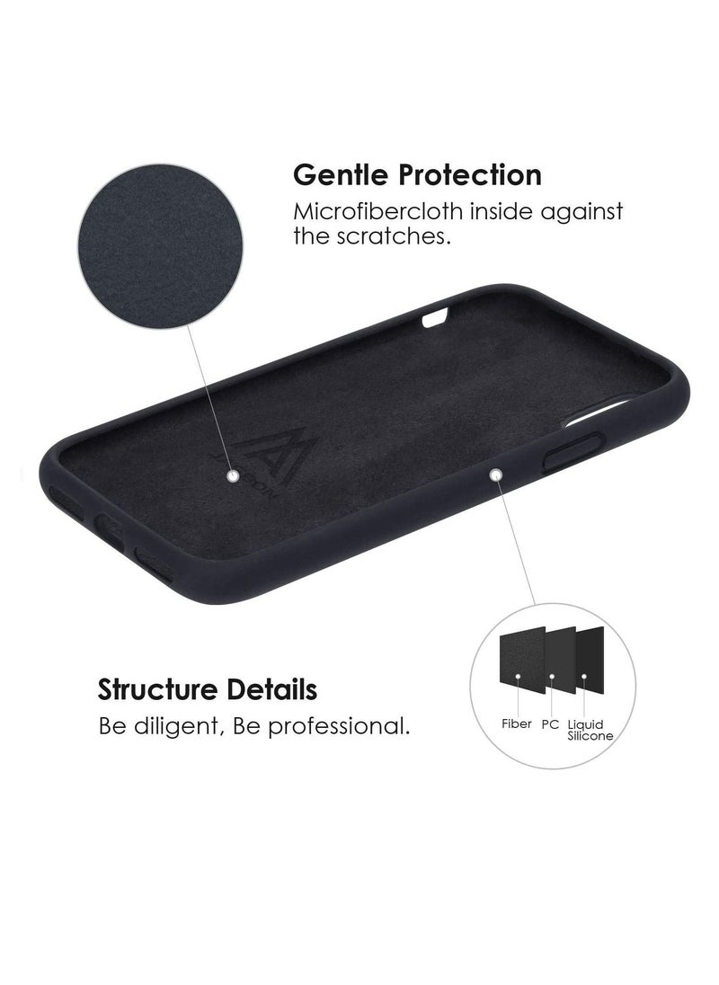 Phone Planet Case for iPhone X/iPhone Xs, [7FT Drop Protection] [Soft Anti-Scratch Microfiber Lining] Liquid Silicone Gel Rubber Phone Case, Full Body Drop Protection Cover Case, 5.8 inch, Black - Image 5