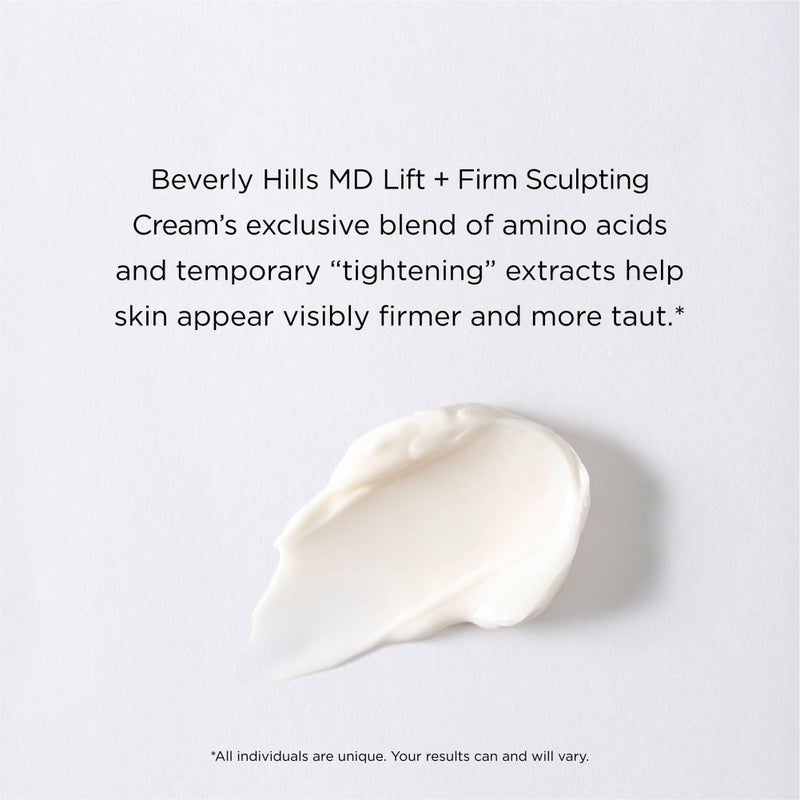 Beverly Hills MD Lift & Firm Sculpting Cream- Tighten & Tone Skin, Anti-Aging Lotion for Smooth, Moisturized Complexion- Lift and Smooth Face, Neck, DÃ©colletÃ© w/Silk Peptides, + Aloe Vera, Vitamin E - Image 4