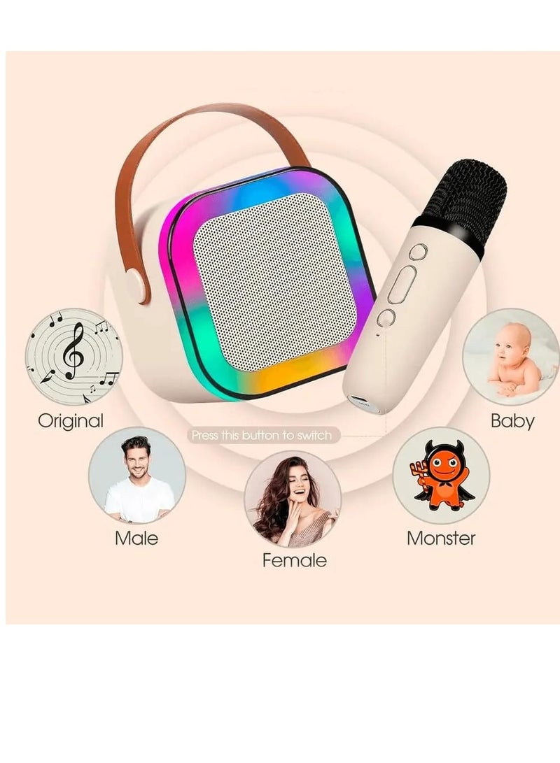 K12 Colorful Bluetooth Speaker with Karaoke Mic System for Home Portable Mini Wireless Speaker with Mike for House Parties Birthday Gifts Events  - Image 3