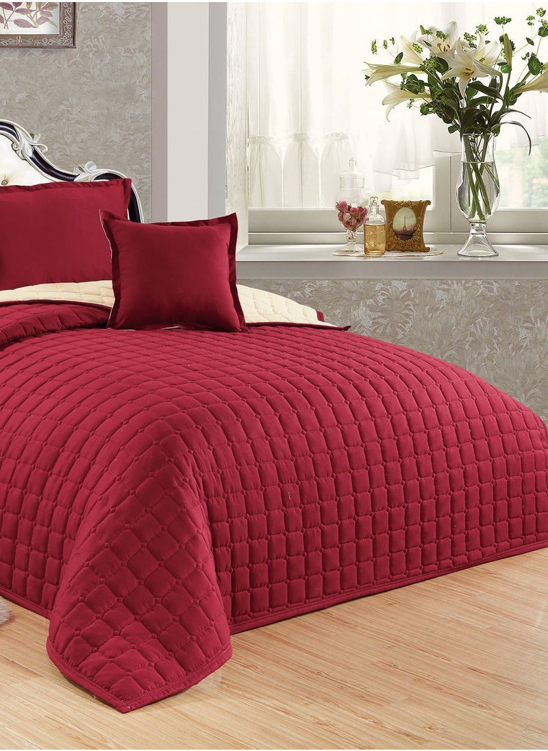 Sleep night Sleep Night 4 Pieces Comforter Set Single Size 160 X 210 Cm Dual color Reversible Bedding Set for All Seasons  - Image 3