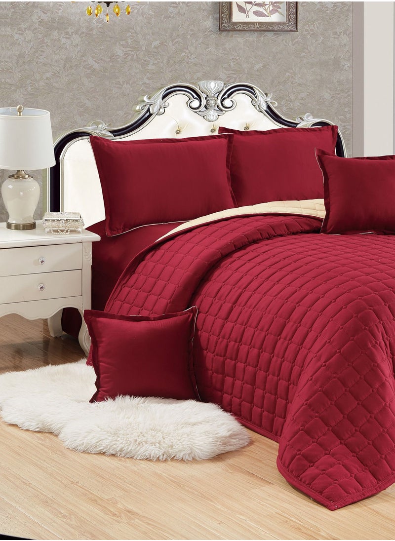 Sleep night Sleep Night 4 Pieces Comforter Set Single Size 160 X 210 Cm Dual color Reversible Bedding Set for All Seasons  - Image 2