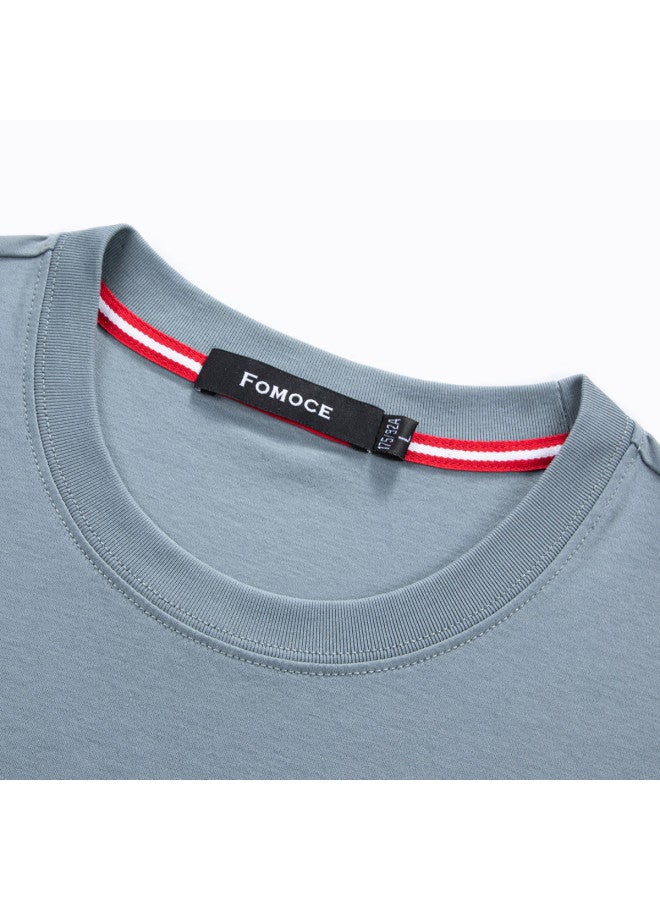 Fomoce new Summer Men's Loose Casual Short-sleeve T-shirt Trendy Sporty Base Layer Top - Image 5