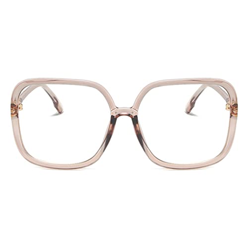 bullabulling Retro Square Reading Glasses For Women Blue Light Blocking Oversized Eyeglass Frames Large lens (tea, 1.50, x) - Image 2