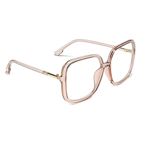 bullabulling Retro Square Reading Glasses For Women Blue Light Blocking Oversized Eyeglass Frames Large lens (tea, 1.50, x) - Image 4