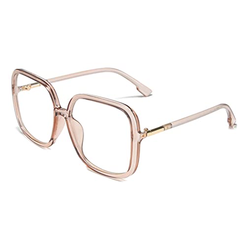bullabulling Retro Square Reading Glasses For Women Blue Light Blocking Oversized Eyeglass Frames Large lens (tea, 1.50, x) - Image 1
