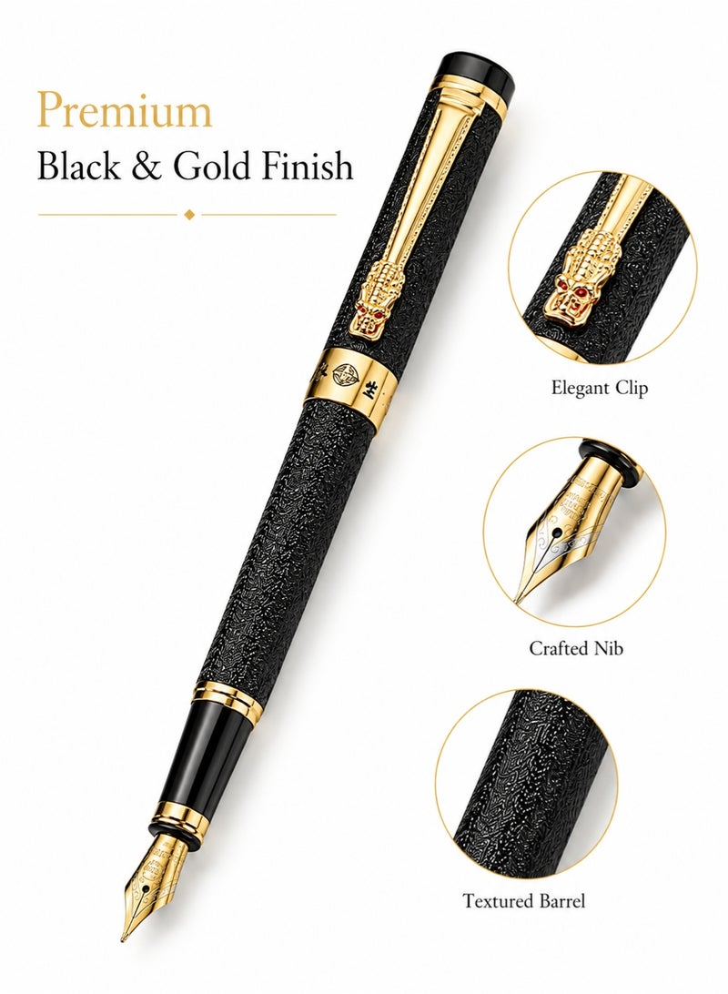 Ecoey Luxury Fountain Pen Set – Business Signature Calligraphy Pen Gift Set, Metal Nib 0.38mm 0.5mm 1.0mm, Replaceable Ink Refills, Premium Writing Pen with Gift Box for Office, Journaling & Executive Use - Image 3