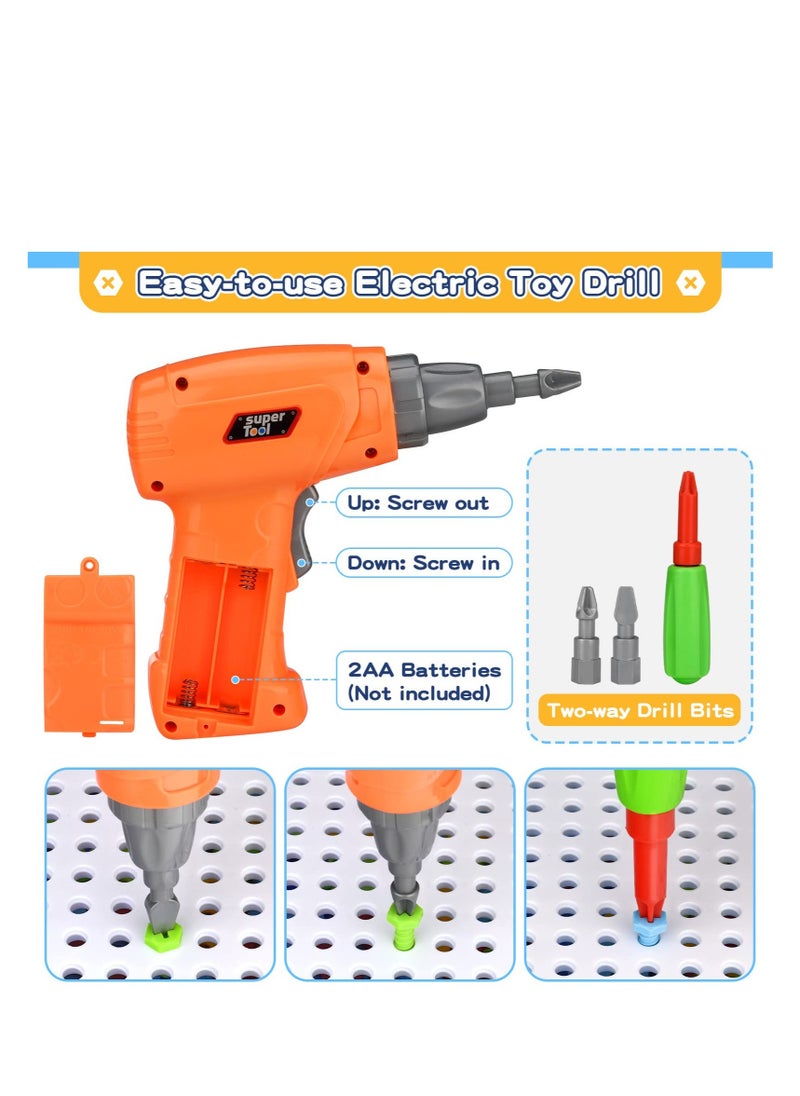 Excefore 3D Kids Take Apart Toys, Kids Puzzle Constructions Toys, Design and Drill Toy for Kid, Construction Games with Toy Drill, Creative Engineering Building Kits, STEM Toys for 3 4 5 6 year old  - Image 4