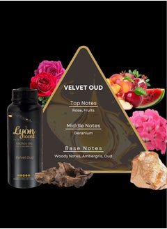 LYON SCENT Lyon Scent Aroma Oil, 100% Pure Oil, Perfume for Air Freshener, Diffuser Aroma, Fragrance Oil, Air Freshener Oil refill, Essential Scented Oil, Luxurious Scent (VELVET OUD)  - Image 2