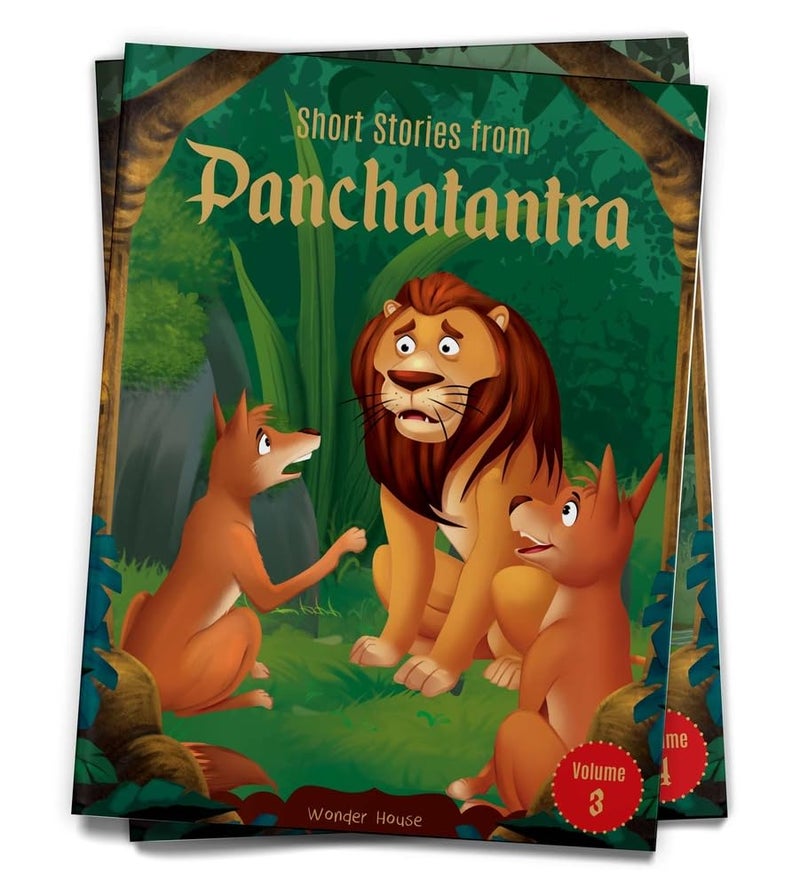 Wonder House Books Short Stories From Panchatantra - Volume 3: Abridged Illustrated For Children (With Morals)