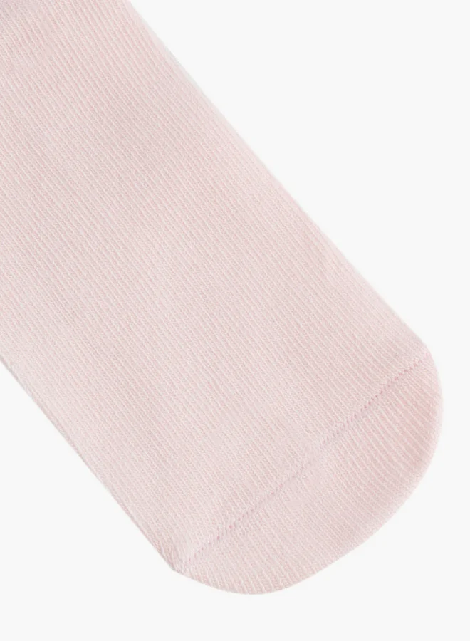 كابا Girls Colourblock Non-Terry Ankle Length Socks - Set of 3