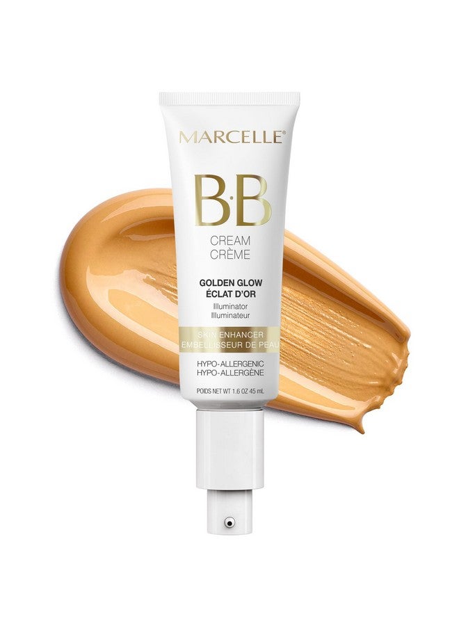 Marcelle BB Cream Golden Glow, Universal Shade, Tinted Moisturizer, Skin Enhancer, Illuminator, Beauty Balm, Non-Comedogenic, Paraben-Free, Oil-Free, Hypoallergenic, Cruelty-Free, 1.5 fl oz - Image 1