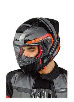 LS2 FF353 RAPID FULL FACE RACING HELMET - SIZE XXL - COLOR Chos Black Red