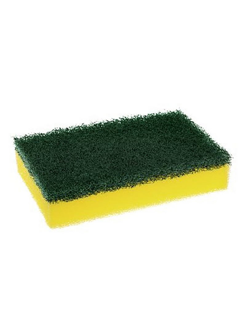 Scotch Brite 8-Piece Heavy Duty Classic Flat Laminate Scrub Sponge Yellow and Green - Image 3