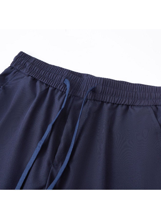 Tucano men's Casual Pants With Elastic Drawstring Waist, Breathable Spring/summer Versatile Straight-leg Trousers - Image 4