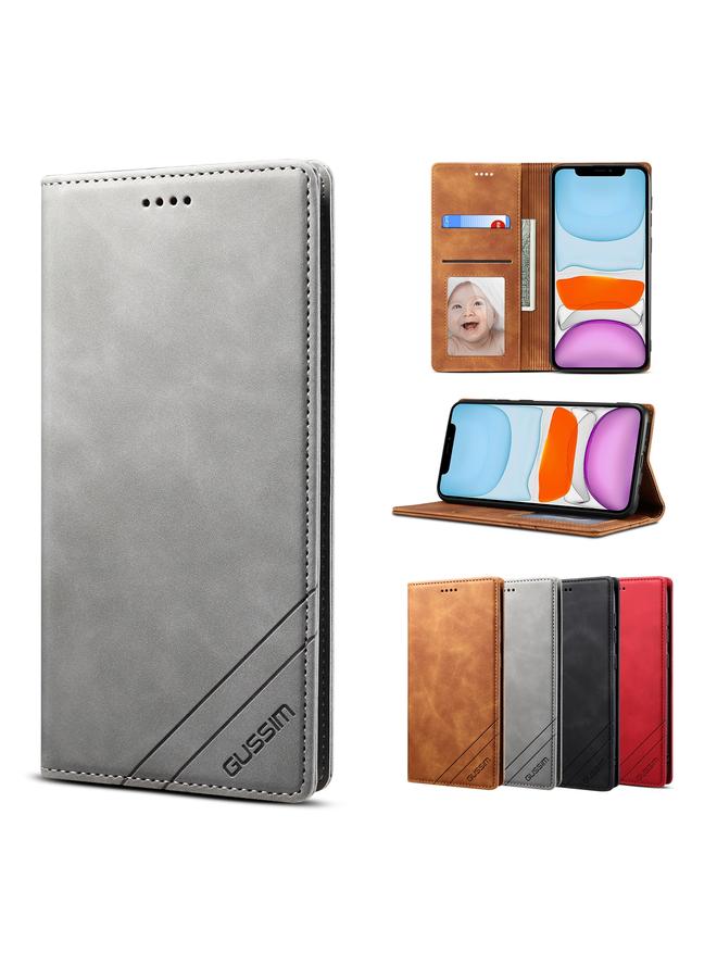 The Bros Case For iPhone 11 GS-001 Business Style Horizontal Flip Skin Feel PU Leather Case with Holder & Card Slots & Wallet & Photo Frame