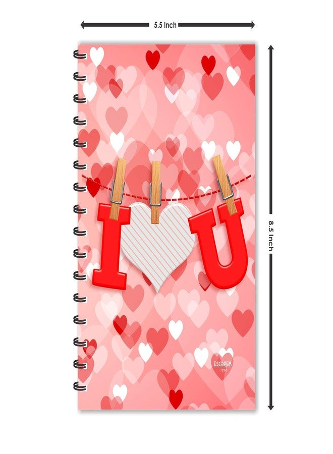 ESCAPER I Love You on Clips Diary, Ruled - A5 Size - 8.5 x 5.5 inches Love Diary, Propose Diary, Diary Notepad, Diary for Boys, Diary for Girls, Diary for Kids, Diary for Office, Diary for Gift - Image 5