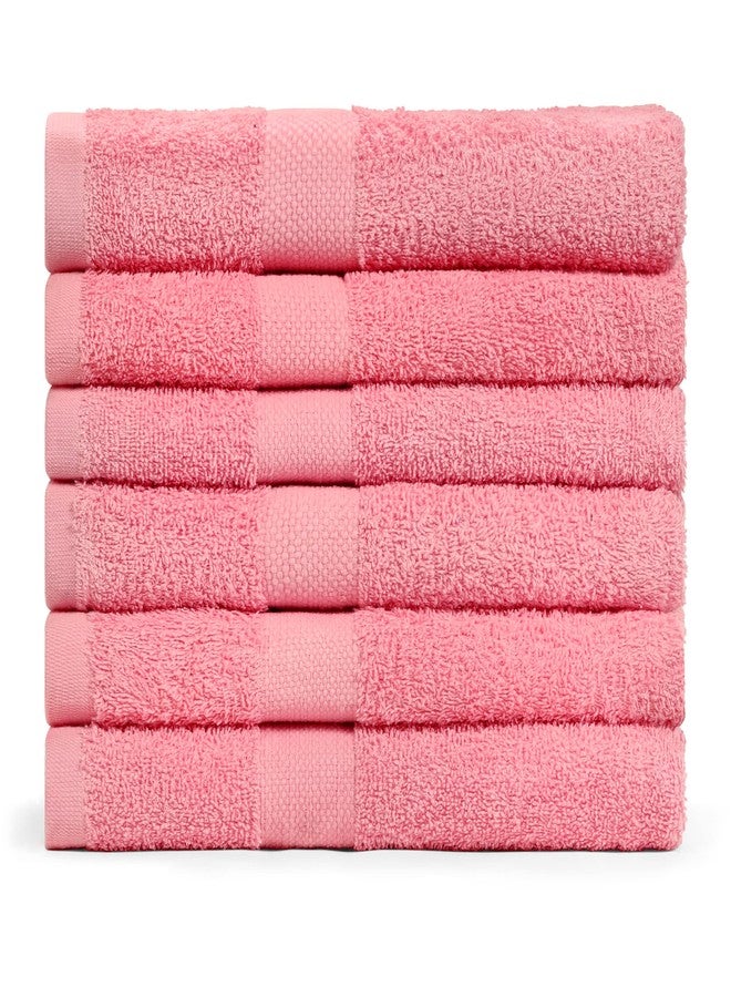 Simpli-Magic Cotton Set, Bath Towels, Pink, 24 x 46 Inches, 6 Count - Image 3