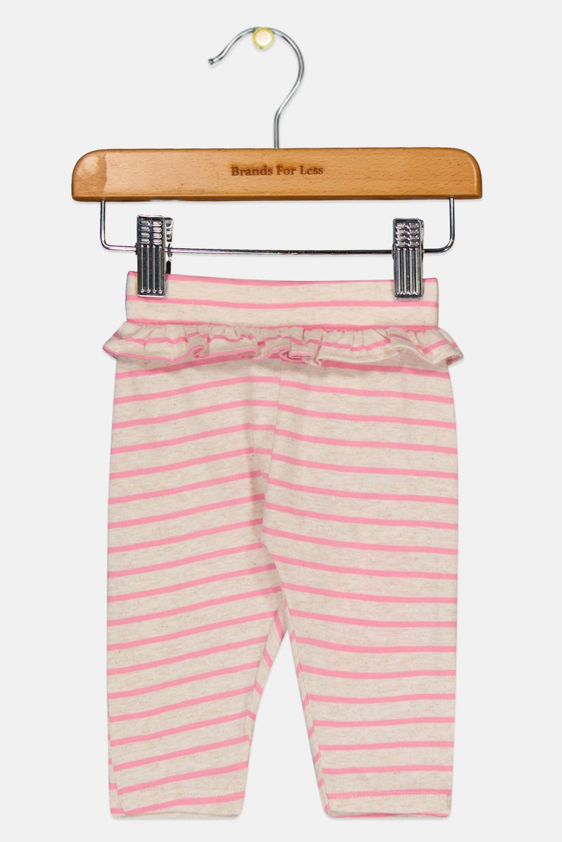 Hamleys Toddlers Girl Stripe Print Leggings, Multicolor - Image 2