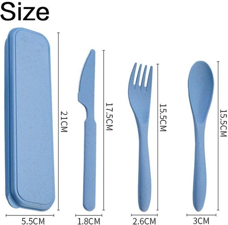 Compatible For Creative Portable Cutlery Set With Case Knife Fork Spoon Office Home Travel Supplies(D) - Image 5