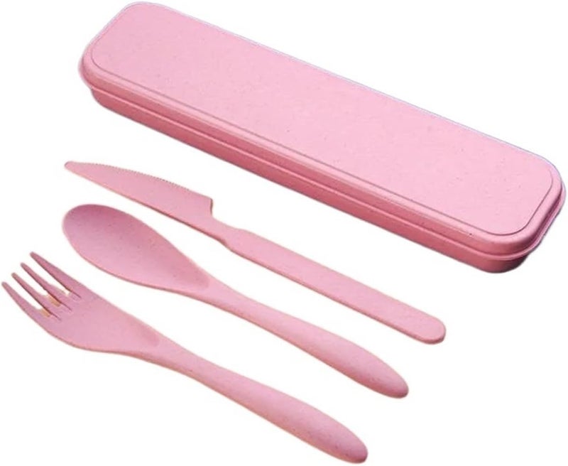 Compatible For Creative Portable Cutlery Set With Case Knife Fork Spoon Office Home Travel Supplies(D) - Image 1