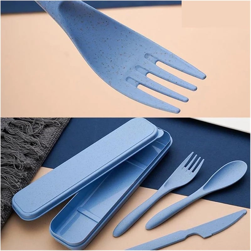 Compatible For Creative Portable Cutlery Set With Case Knife Fork Spoon Office Home Travel Supplies(D) - Image 4
