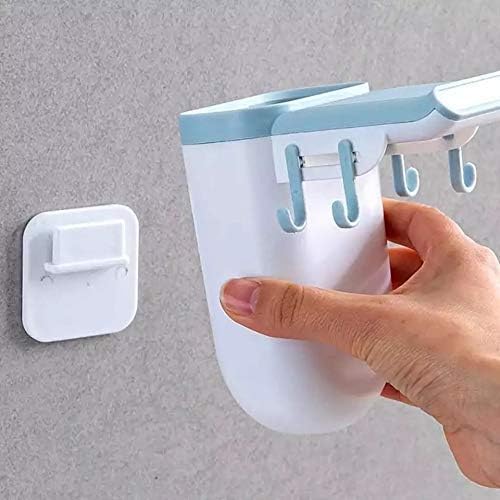 ATOOZED Magnetic Holder HoleFree Suction Toothbrush Magnetic Toothbrush Holder Wall Mounted Toothbrush Holder Household Couple Magnetic Suction Mouthwash Cup - Image 3