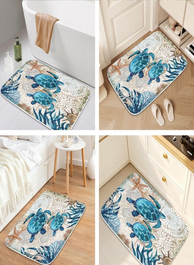 Final Friday Coral Velvet Bath Rugs Non Slip Shower Mat for Bathroom Decor Sets Door Rug with Rubber Backing Absorbent Kitchen Floor Carpet 17" x 24" - Image 4