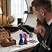 StyleCraft Ergo Professional Microchipped Magnetic Clipper with 5 Guards, Charging Stand, and 3 Customizable Colored Lids (Black, Pink, Blue) - Image 3