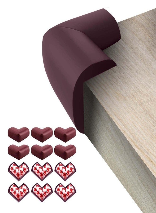 XBEY 12 Pack Soft Corner Protector Baby Proofing Edge and Corner Guards I Pre-Taped Corner Protectors I Child Safety Edge Guards I Soft Rubber Foam Furniture Corner Bumper Guards (16, Brown) - Image 2