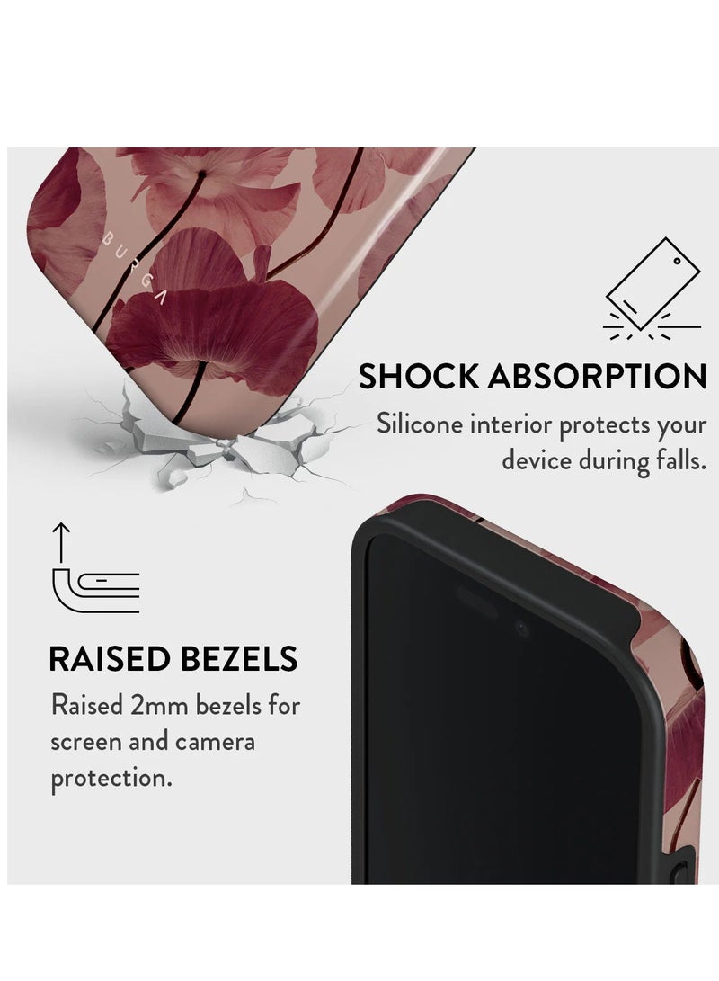 BURGA iPhone 16 Pro Max Case, 2 Piece Hard Shell + TPU Silicone Interior, Shock Absorption, All Port Accessible, Raised Bezel For Screen & Camera Protection, Never Fading HQ Print,Tender - Image 3
