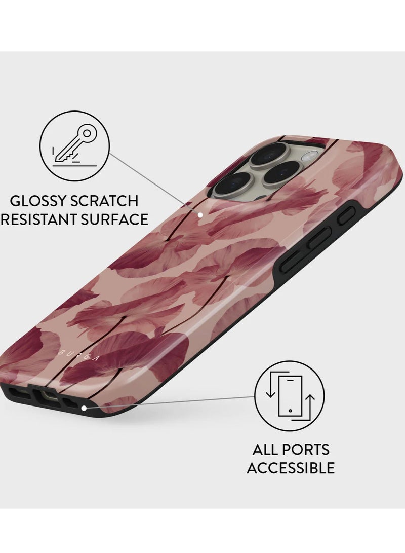BURGA iPhone 16 Pro Max Case, 2 Piece Hard Shell + TPU Silicone Interior, Shock Absorption, All Port Accessible, Raised Bezel For Screen & Camera Protection, Never Fading HQ Print,Tender - Image 4