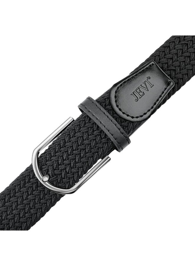 JEVI Jiweinanshi No-Drill Woven Belt, Elastic Canvas Belt For Men And Women, Korean Style Versatile Student Trouser Belt - Image 2