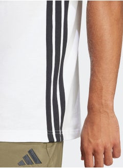 Adidas Essential 3 Stripe T-Shirt  - Image 3