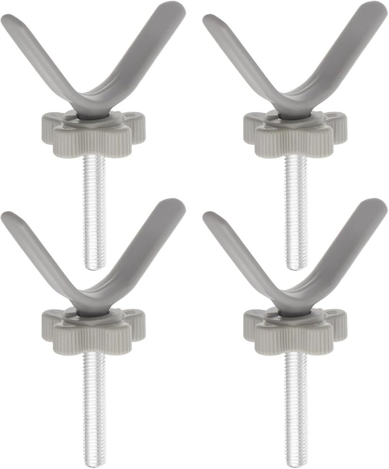 4pcs Gate Pressure Mounted Bolts Replacement Kit for Wooden Gates with Y-Shaped Nut Bolts for Indoor Safety - Image 1