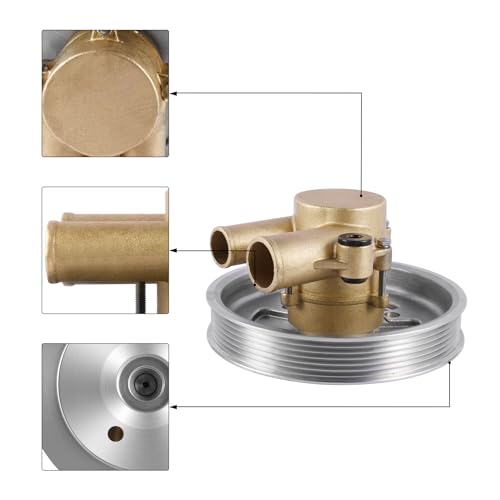 AULINK 21212799 NSK Bearing Raw Sea Water Pump For Volvo Penta 43L 50L 57L V8 V6 GXI GL Replace 3812519 Crankshaft Mounted Sea Water Pump - Image 3