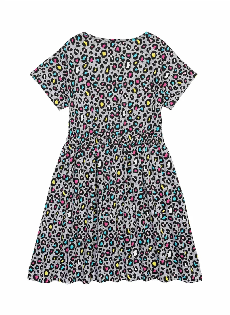 MINOTI Teen Girls  Printed Dress With A Tied Waist