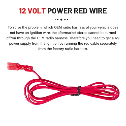 RED WOLF هارنس توصيل ستيريو RED WOLF مناسب لسيارات GMC Envoy Sierra Chevy Silverado Impala من 2002-2008 - Image 5