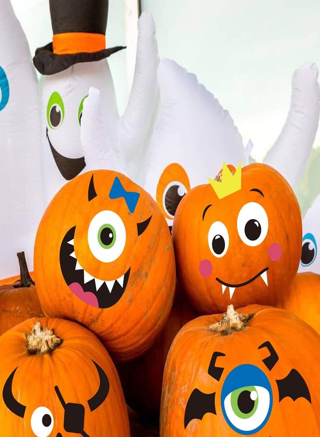 DIYASY Foam Pumpkin Decorations Craft Kit,32 Pcs Halloween DIY Pumpkin Face Stickers for Kids Halloween Party Decoration 2 Pack - Image 4