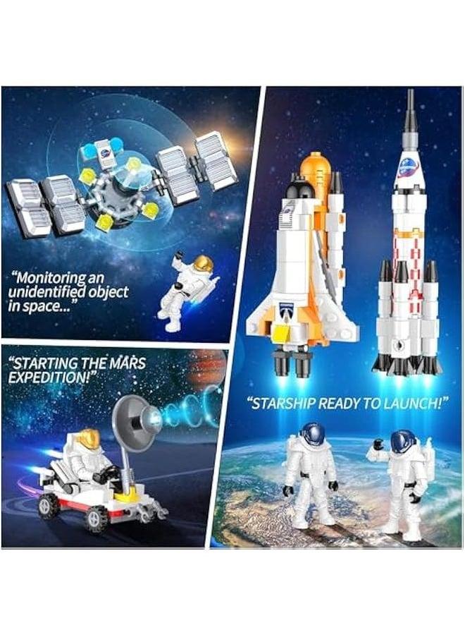 Loquat Space Exploration Shuttle Toy Building Set for 6, 7, 8, 9, 10+ Year Old Boys Kids, STME Project Rocket Spaceship Toys Kit with 4 Astronauts, Ideal Birthday Girls (415PCS) - Image 2