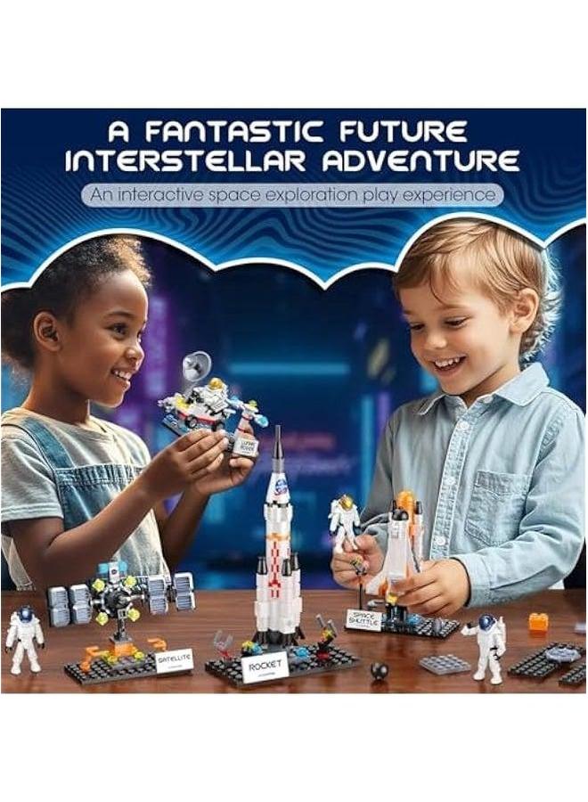 Loquat Space Exploration Shuttle Toy Building Set for 6, 7, 8, 9, 10+ Year Old Boys Kids, STME Project Rocket Spaceship Toys Kit with 4 Astronauts, Ideal Birthday Girls (415PCS) - Image 3