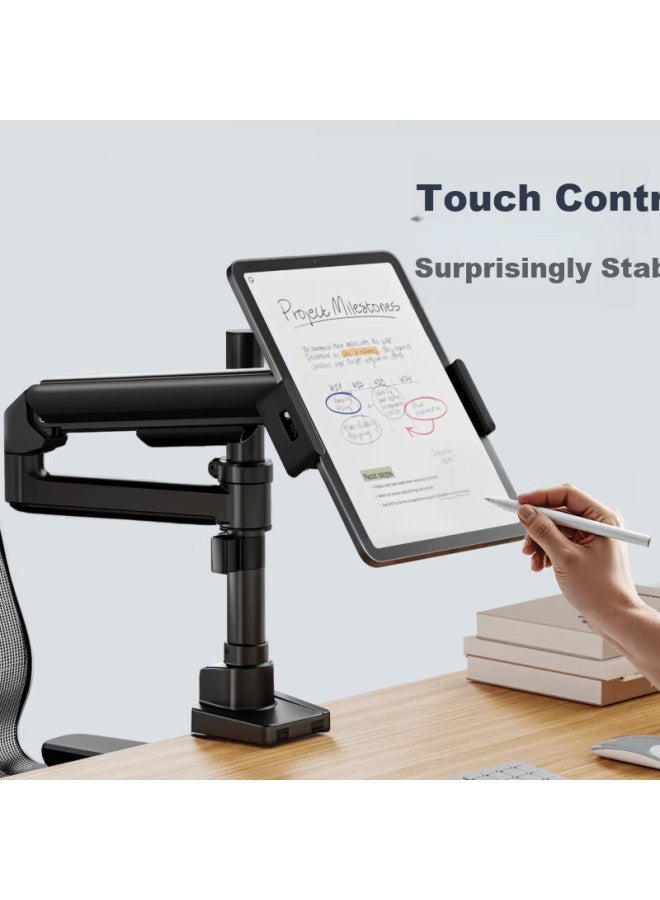 Brateck Beihu Inverted Tablet Stand Ipad Computer Inverted Mount Tablet Arm Monitor Bracket Floating Support E350pd+p200 Black - Image 3