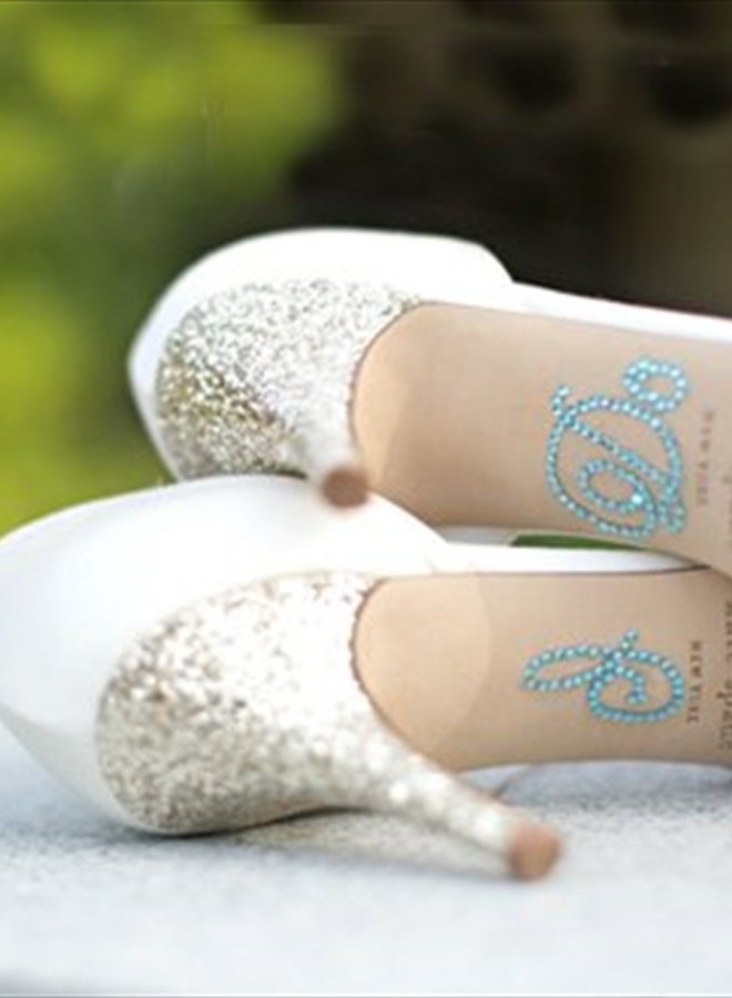 Classy Bride I Do Stickers for Bridal Shoes – Rhinestone Wedding Shoe Stickers for Wedding Day – Ideal Bachelorette Gift for Brides or Bride Gift - Image 2