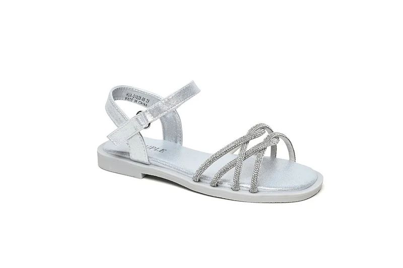 Cuple Girls embellished slingback slide sandals